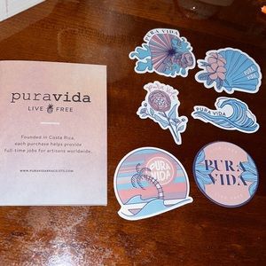 Limited edition Pura Vida sticker pack